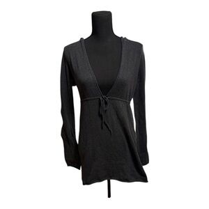 LOVE LOLA MACH LONG SLEEVE DRESS-BLACK. SIZE LARGE.